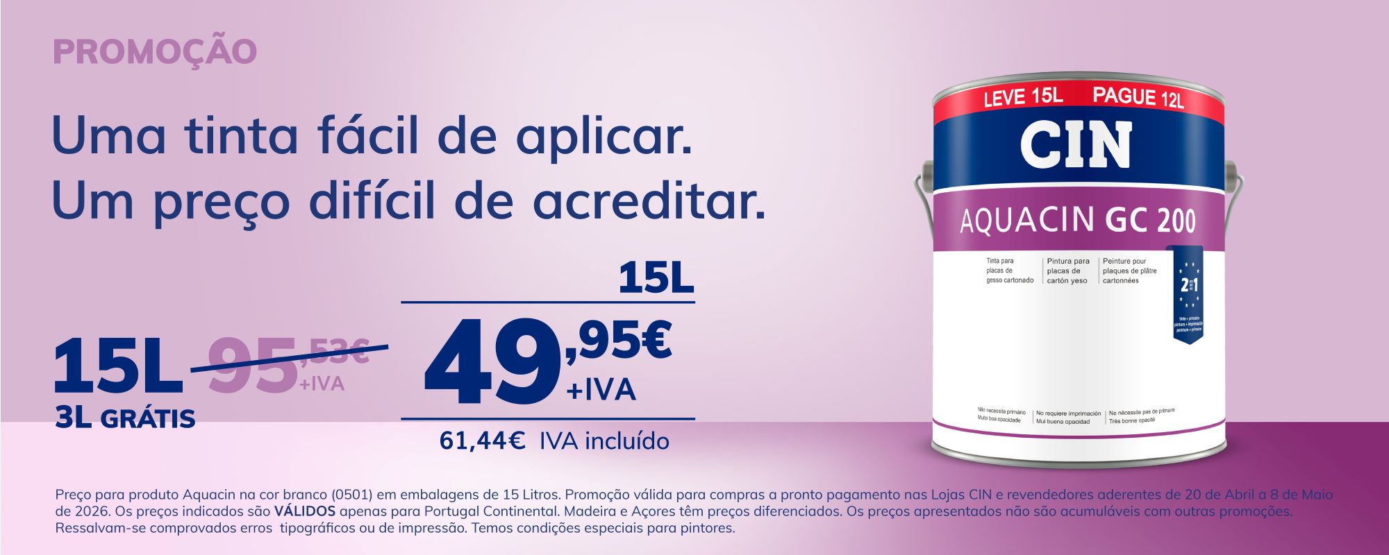 ABRIL 2026 - AQUACIN GC 200 (Promoção)