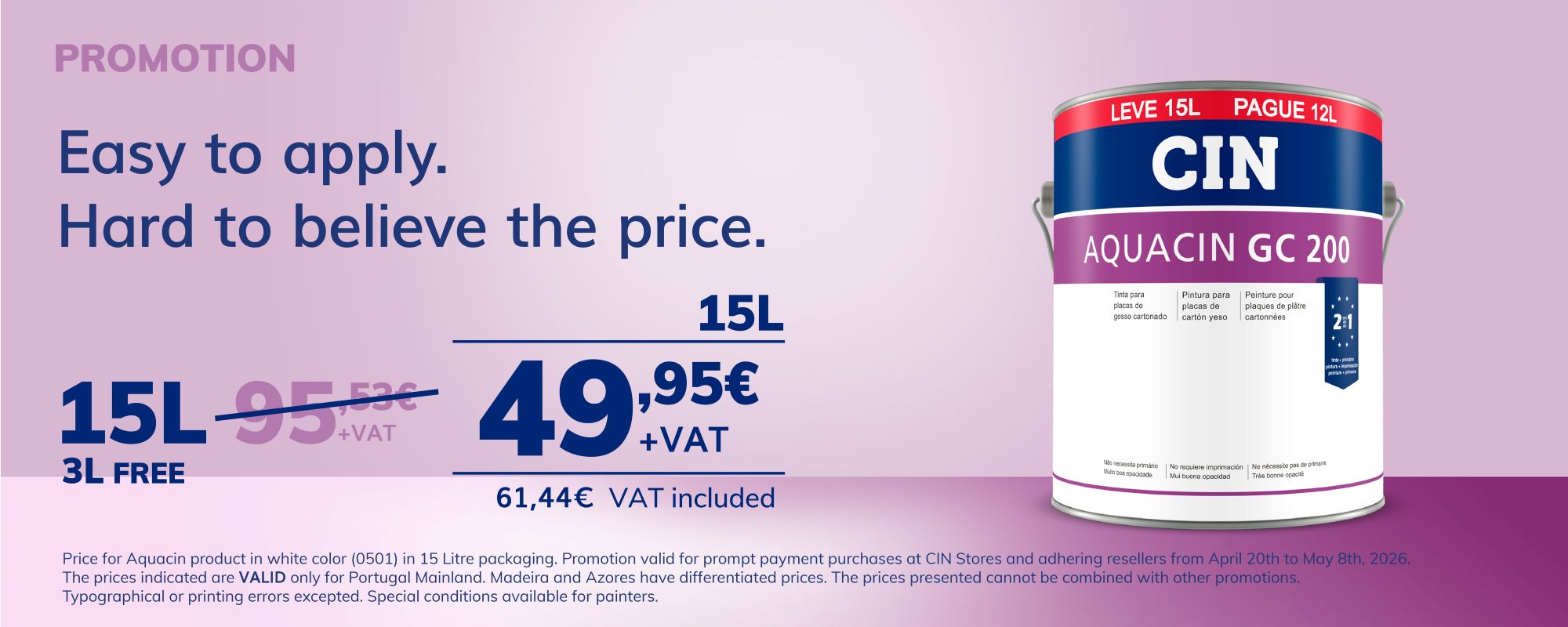 ABRIL 2026 - AQUACIN GC 200 (Promoção)